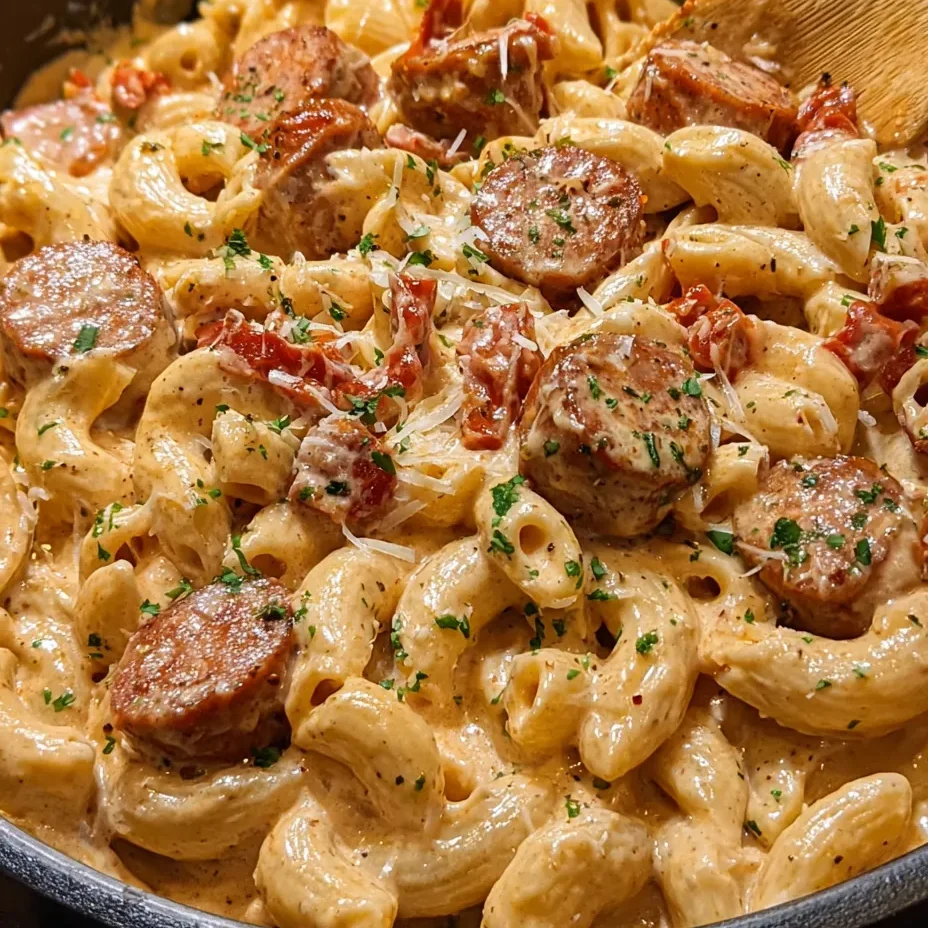 One-Pot Creamy Bold Smoky Cajun Ranch Sausage Pasta