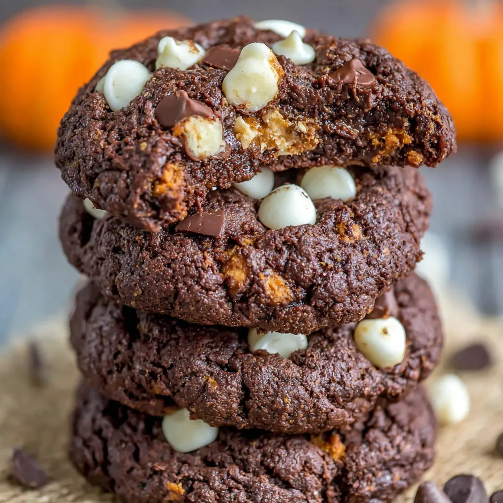 Fudgy Pumpkin Cookies