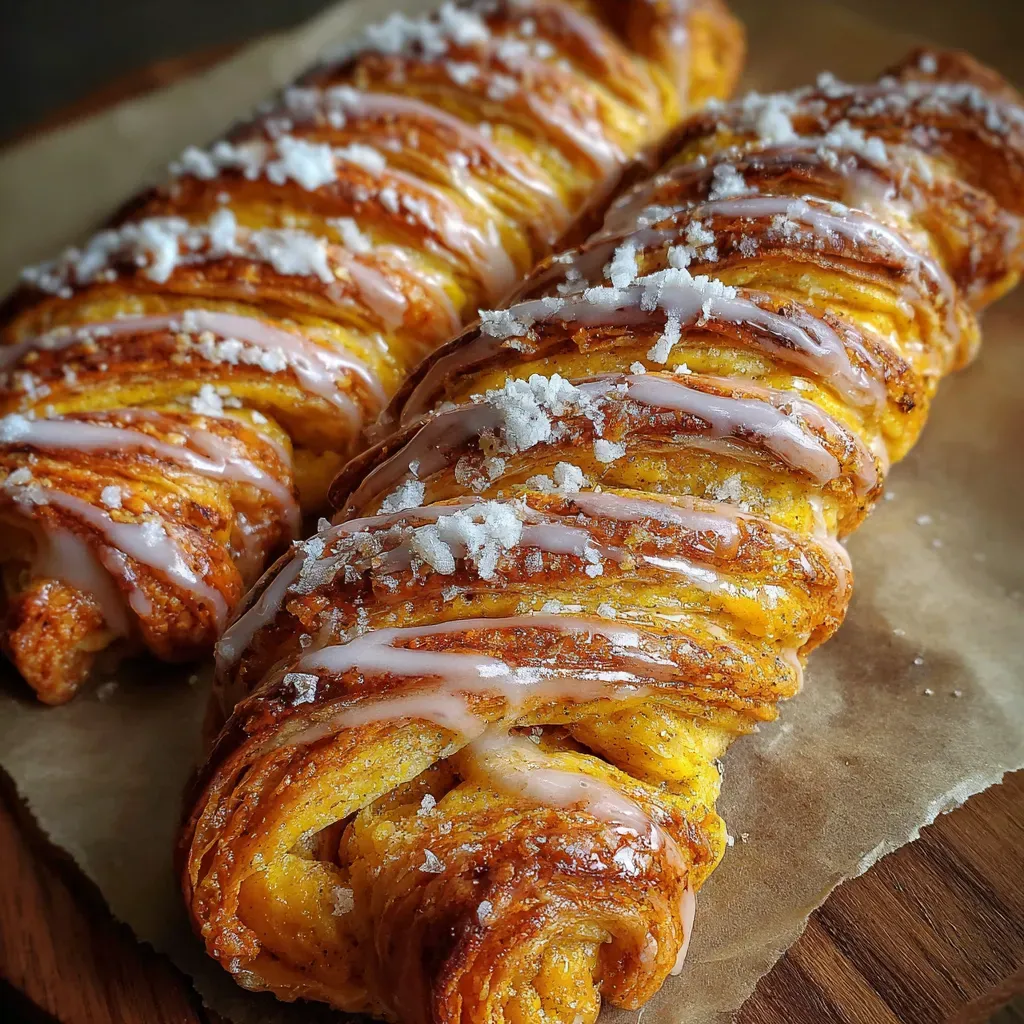Pumpkin Puff Pastry Twists