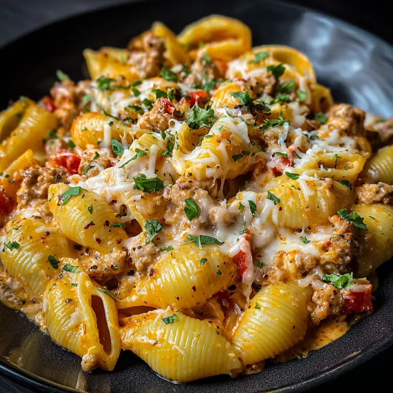 Southern Garlic Parmesan Chicken Shells