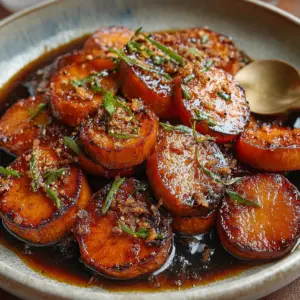 Miso Glazed Melting Sweet Potatoes