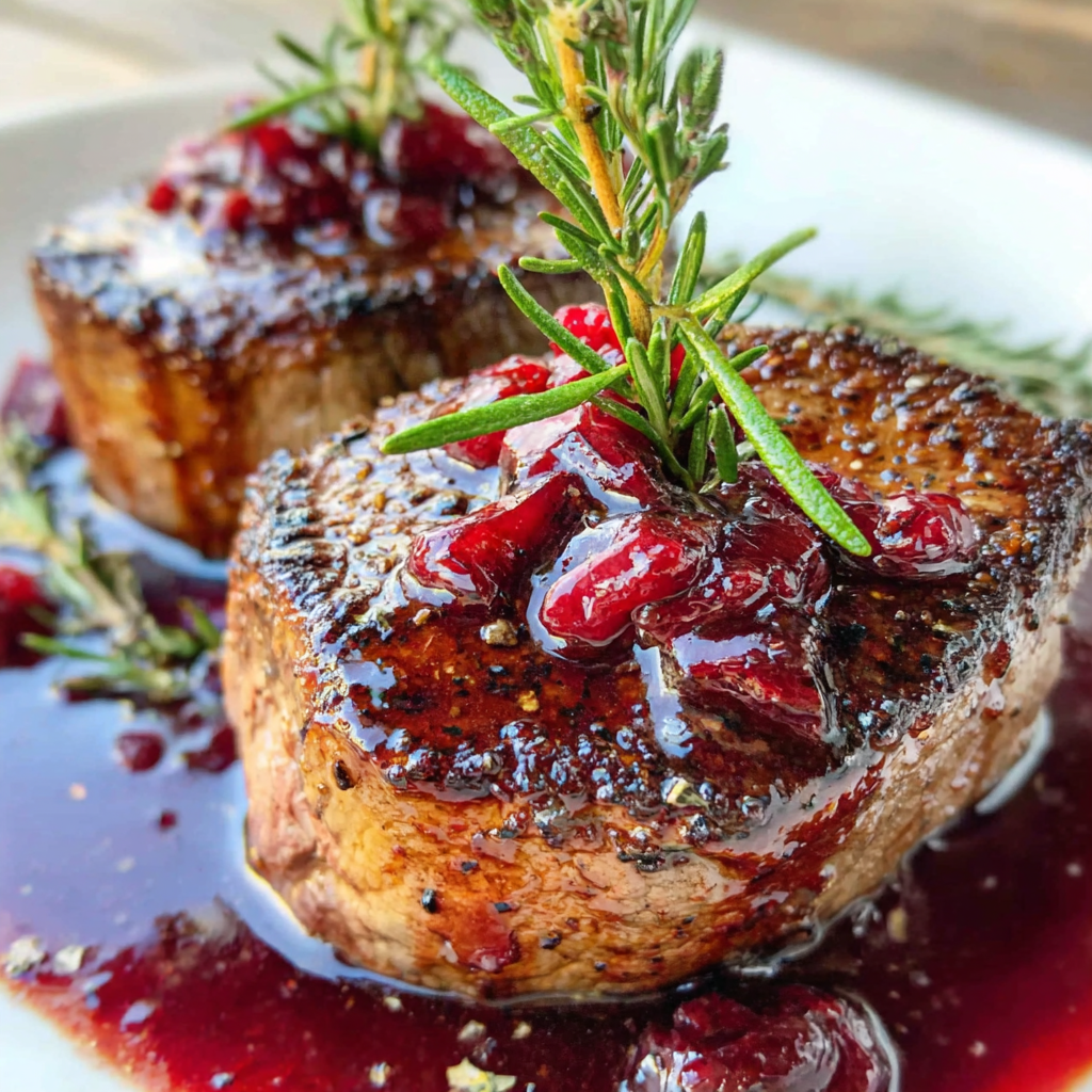 Perfect Oven-Baked Filet with Red Wine Sauce
