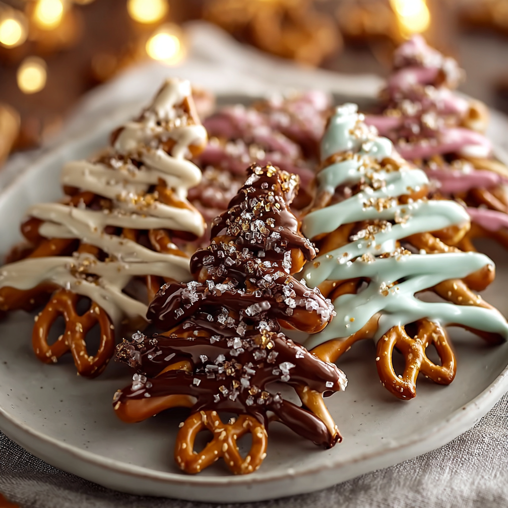 Chocolate Pretzel Trees