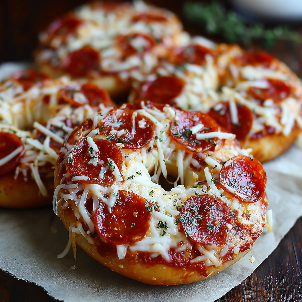Homemade Pizza Bagels