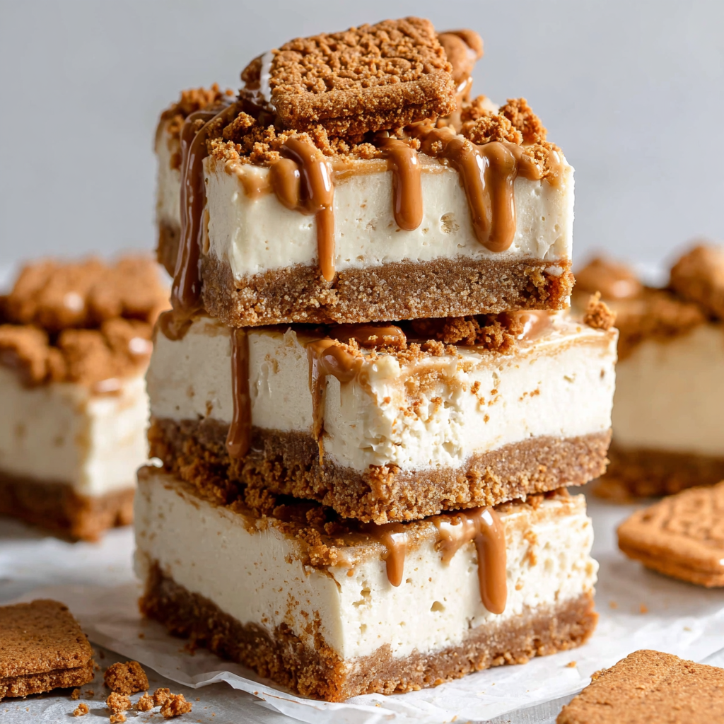 Biscoff Cheesecake Bars
