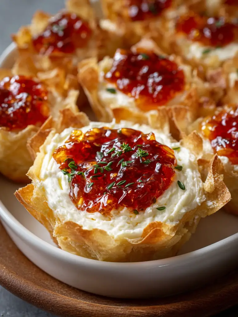 Quick Pepper Jelly Cream Cheese Appetizer Dip And Bites