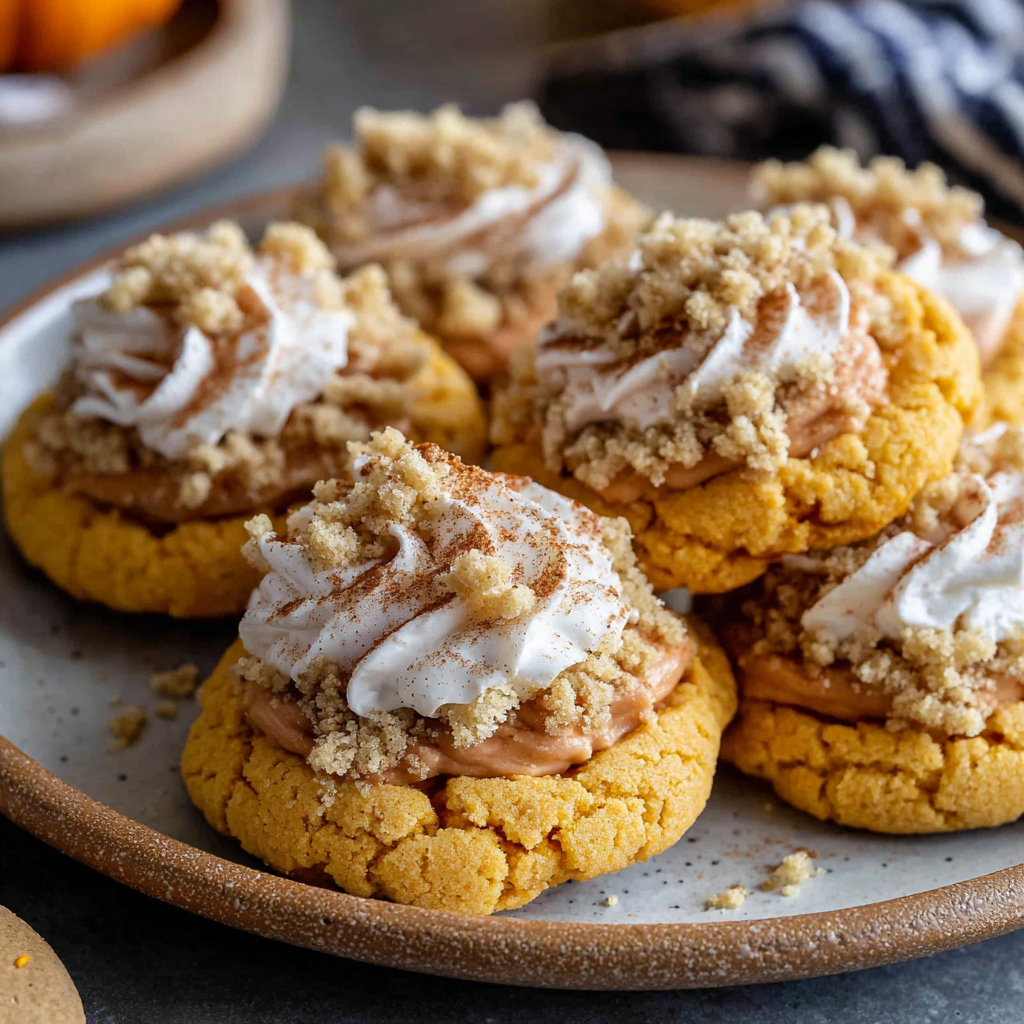 Crumbl Pumpkin Pie Cookies