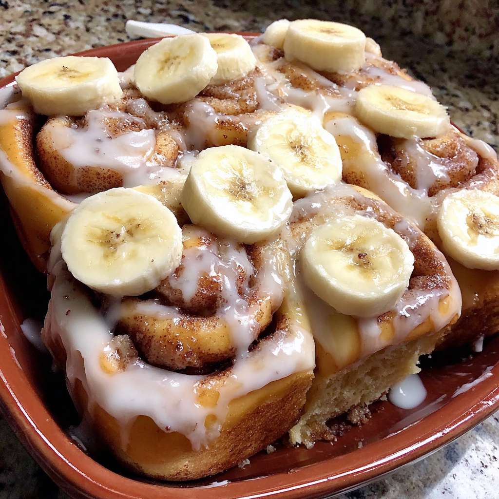 Banana Bread Cinnamon Rolls