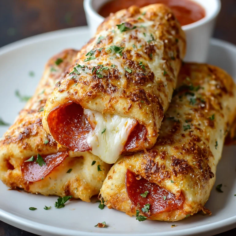 Cheesy Pepperoni Pizza Roll-Ups