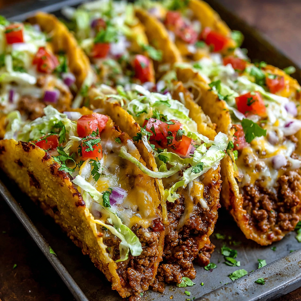 Oven-Baked Cheesy Tacos
