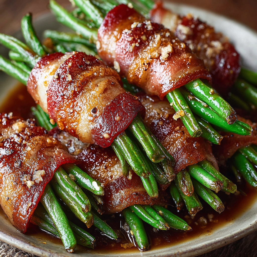 Green Bean Bacon Bundles