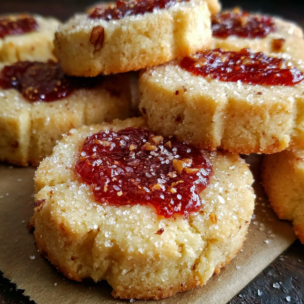 Sugar Plum Shortbread Cookies