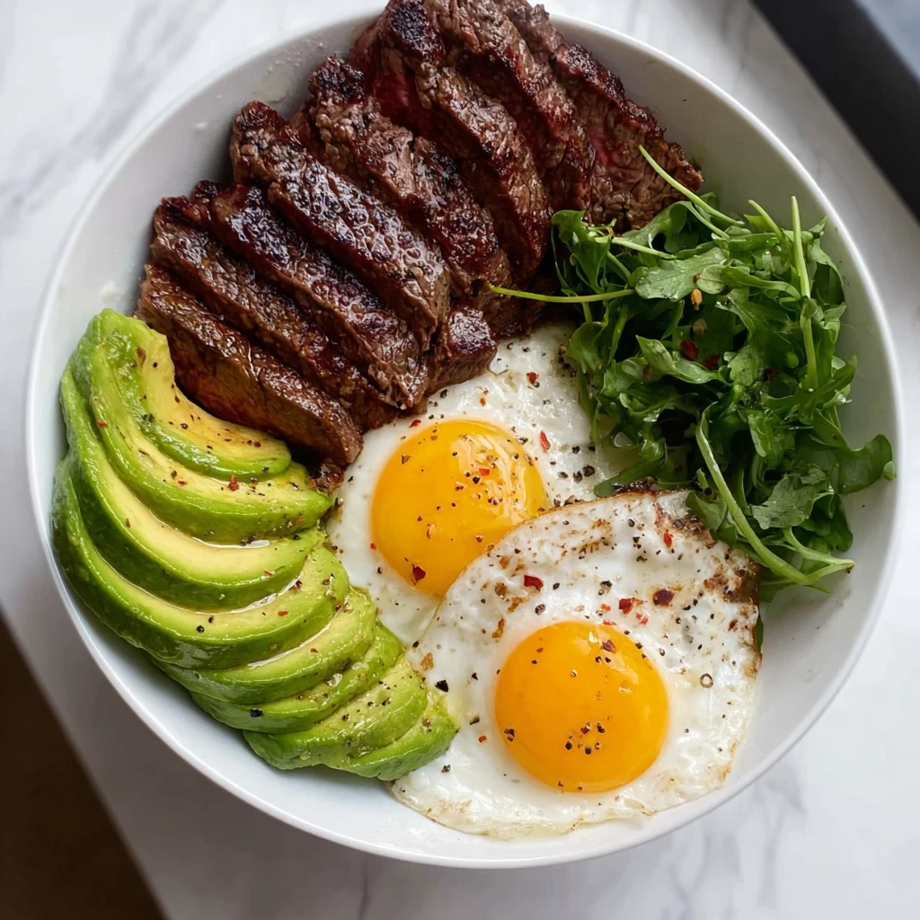 Steak Avocado Egg Bowl