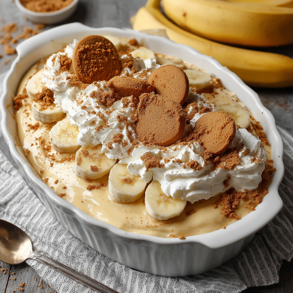 Homemade Biscoff Banana Pudding