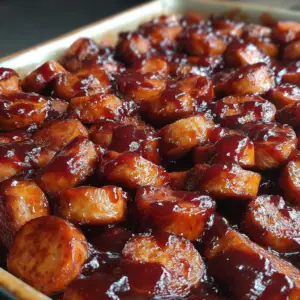 BBQ Sausage Bites Easy