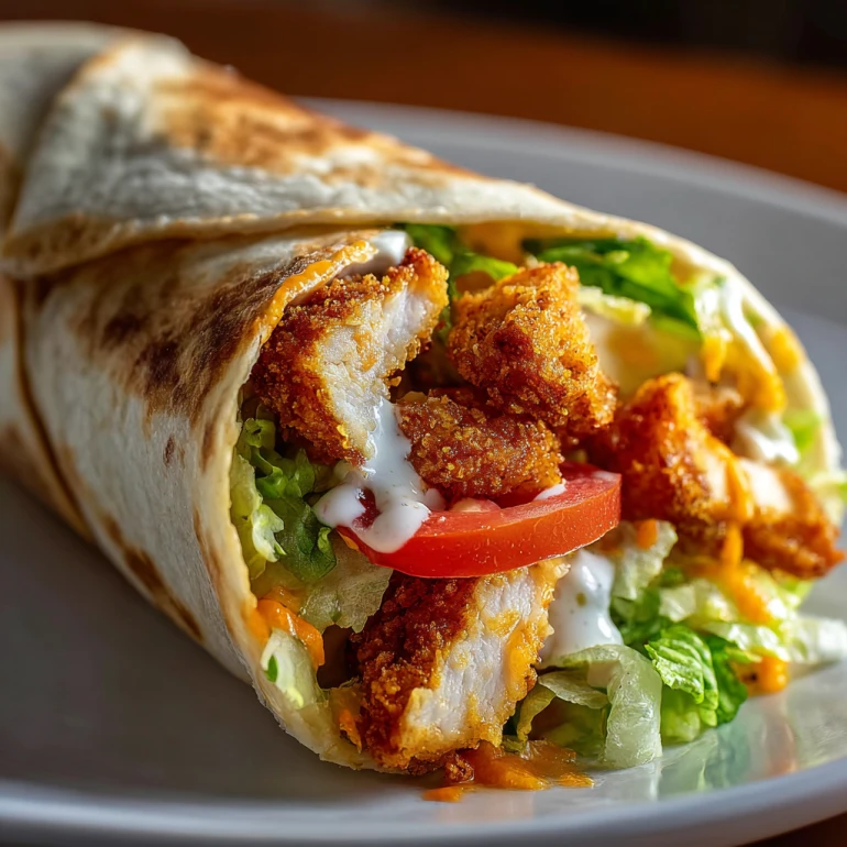 Crispy Chicken Ranch Snack Wrap
