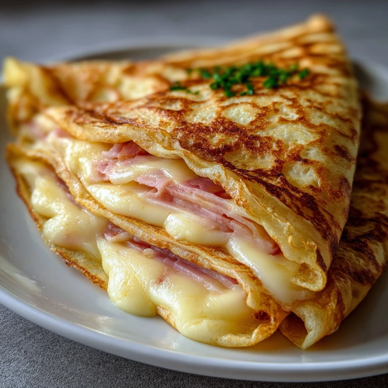 Ham Cheese French Crêpes