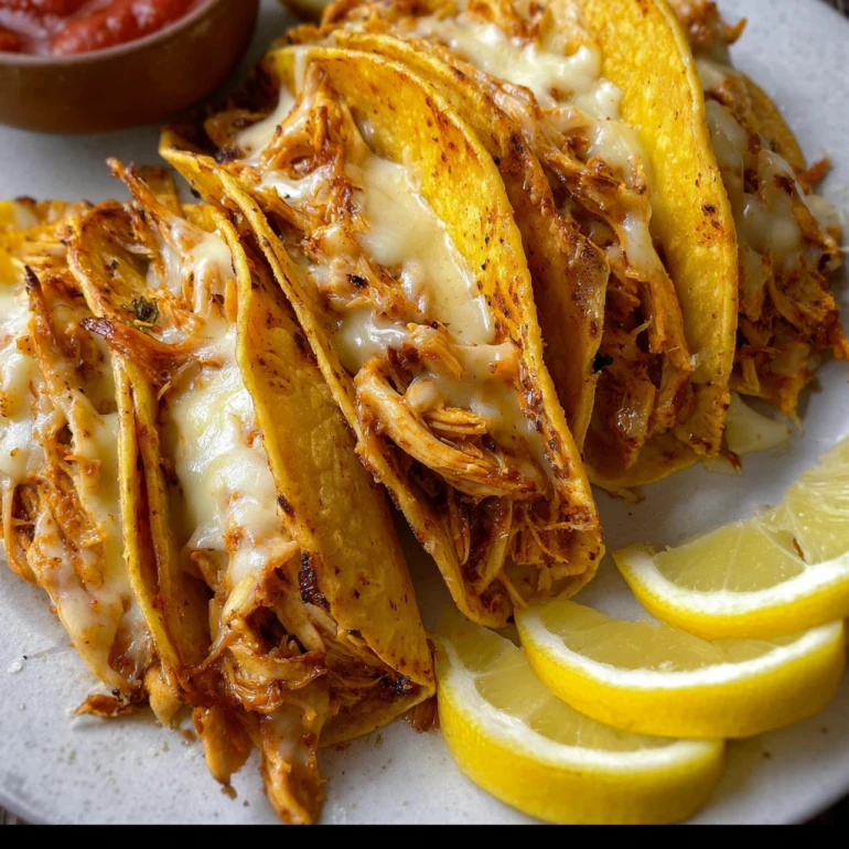 Cheesy Chicken Tacos