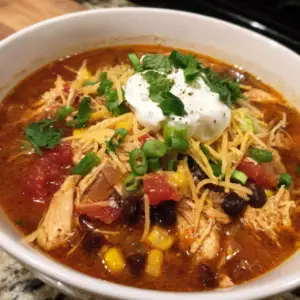 Crockpot Cream Cheese Chicken Chili