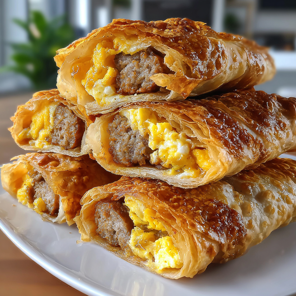 Sausage Egg Breakfast Roll Ups