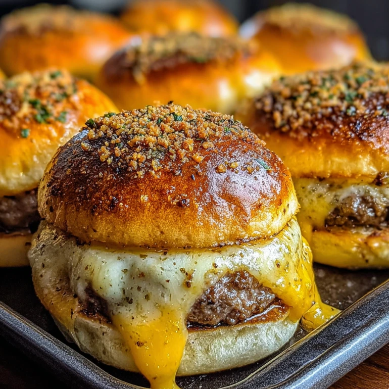 Ultimate Cheese Stuffed Sliders