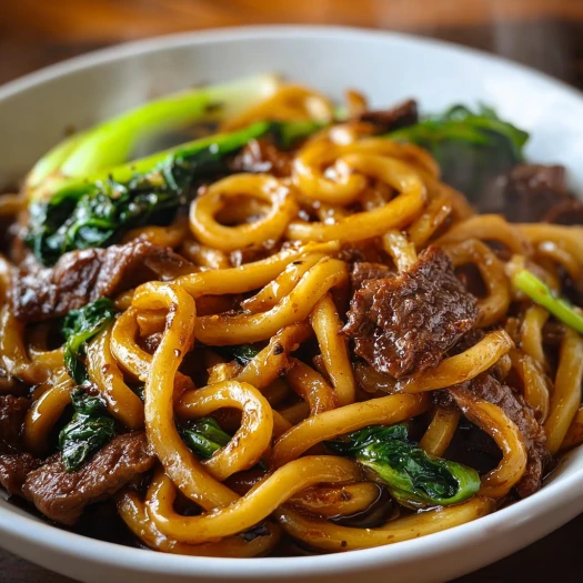 Quick and Flavorful Beef Black Pepper Udon