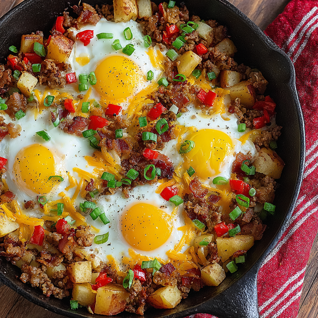 Hearty Cowboy Breakfast Skillet