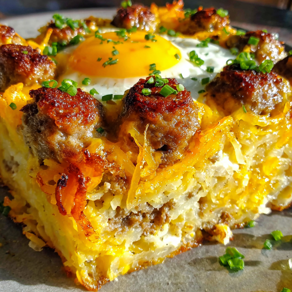 Sausage Hashbrown Breakfast Dish