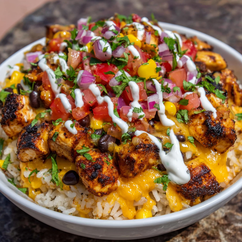 One-Pot Cheesy Southwest Chicken & Rice