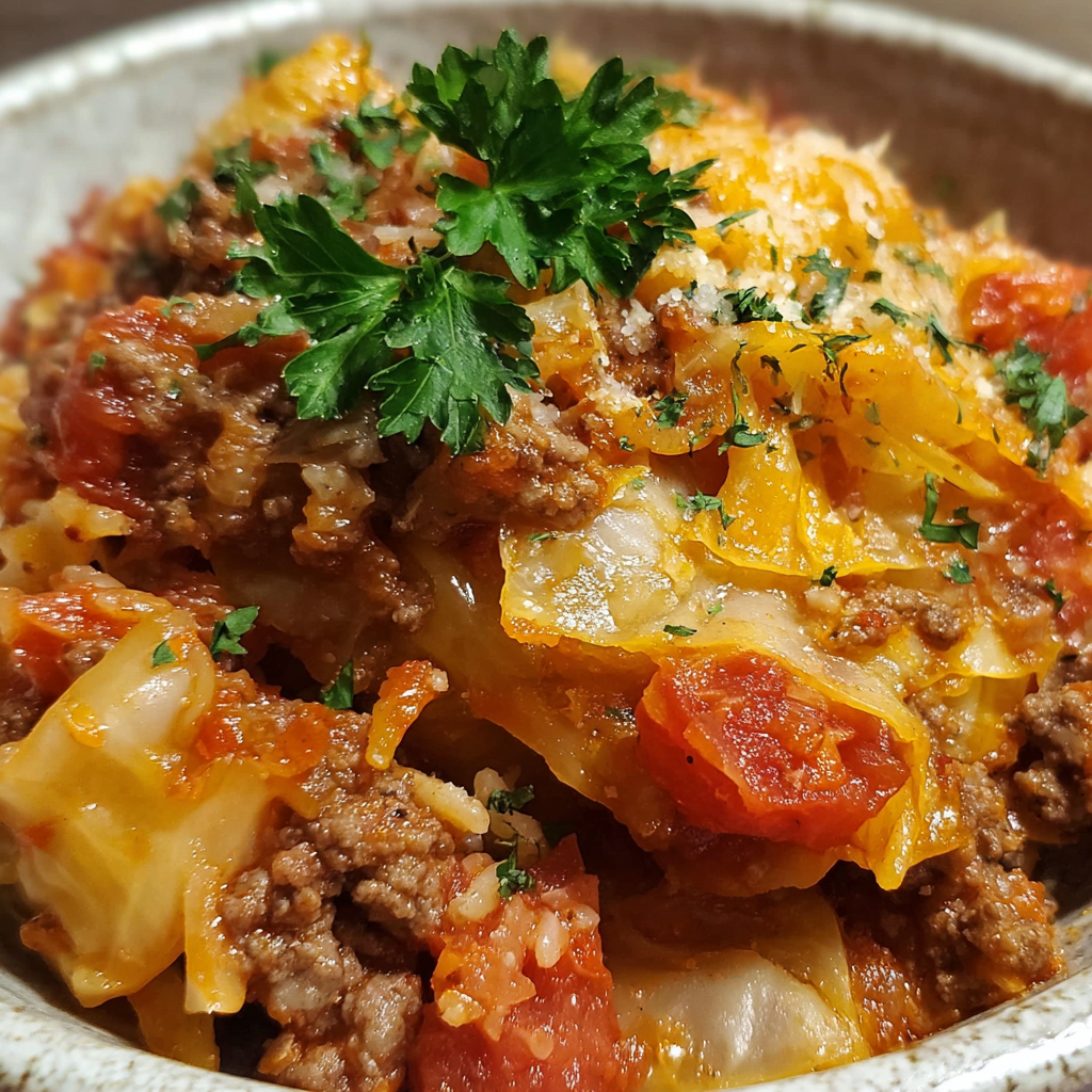 Crockpot Cabbage Roll Casserole