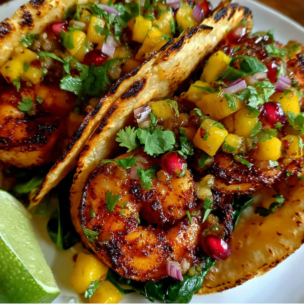Honey Chipotle Shrimp Tacos