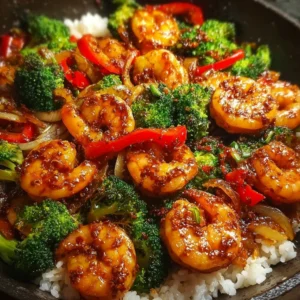 Honey Garlic Shrimp Stirfry
