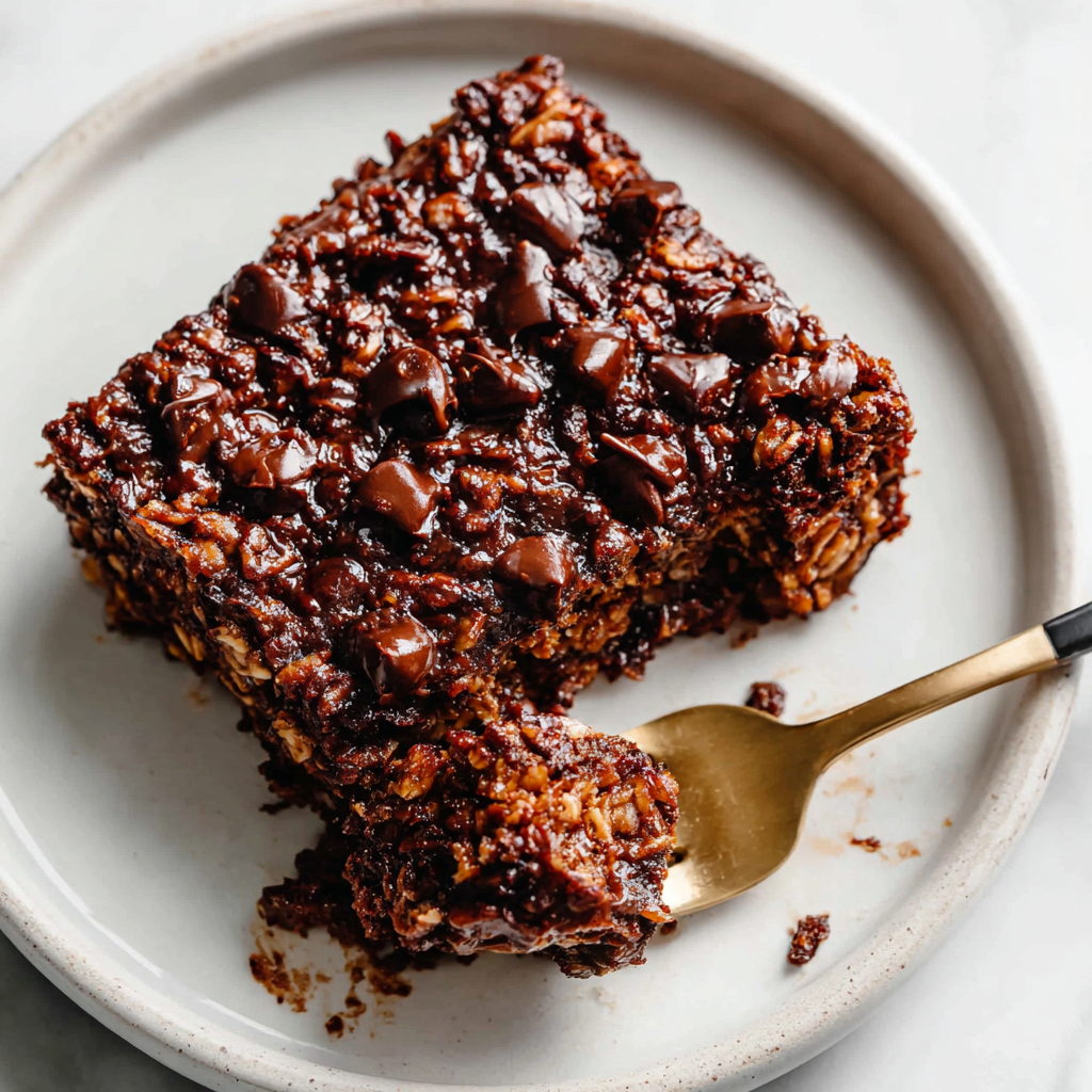 Fudgy Chocolate Baked Oats