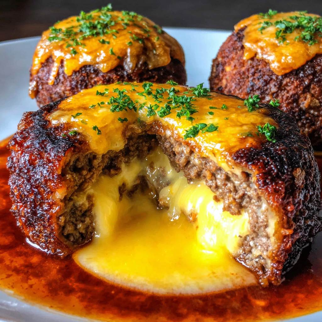 Cheeseburger Lava Cake Molten Melt