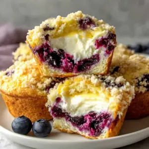 Blueberry Cream Cheese Muffins