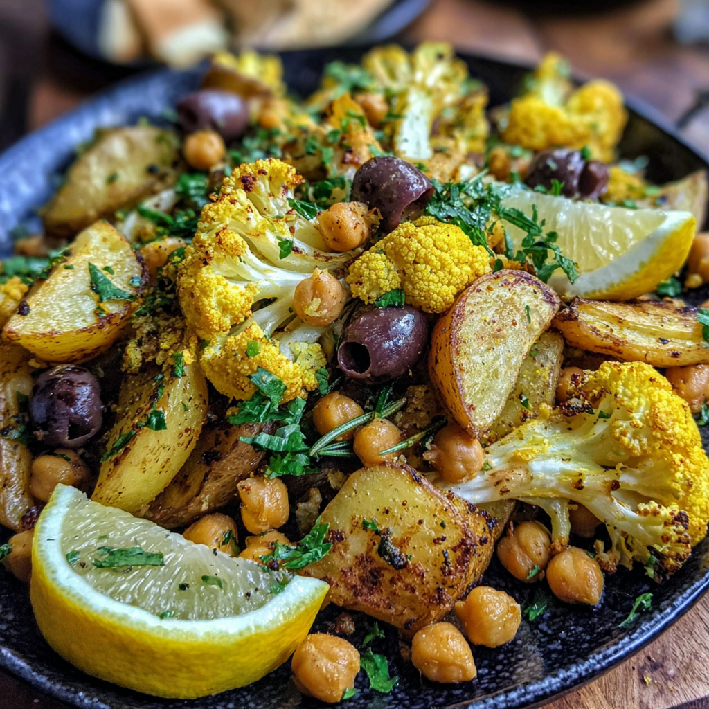 Turmeric Cauliflower Chickpea Potatoes