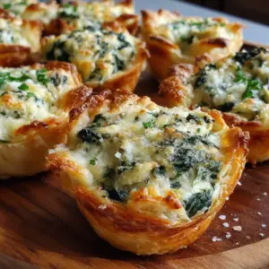 Cheesy Spinach Artichoke Dip Bites