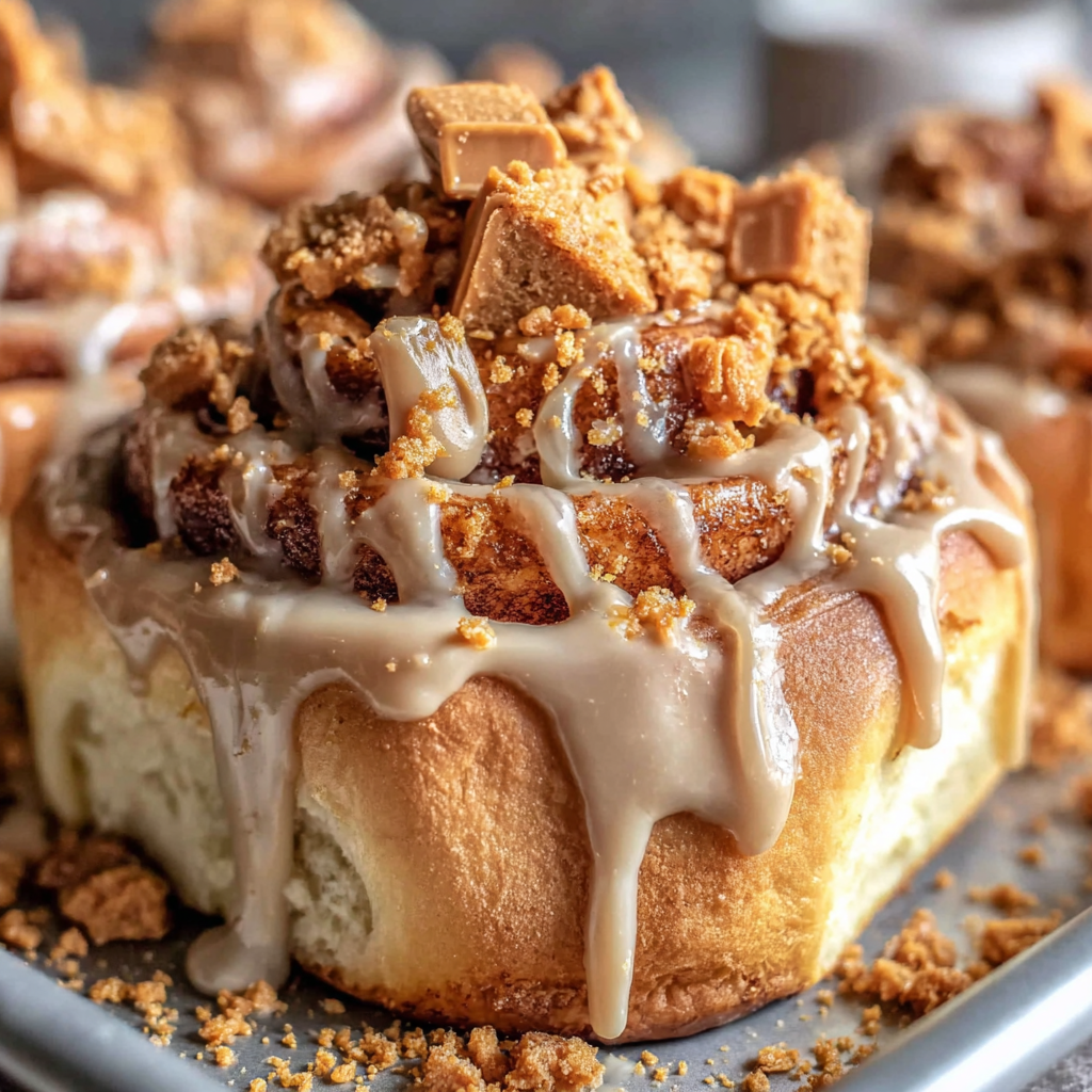 Irresistibly Soft Biscoff Cinnamon Rolls