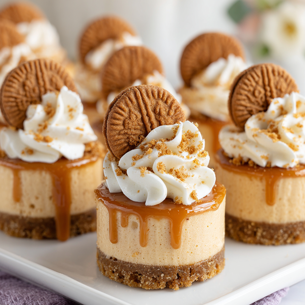 Mini Biscoff Cheesecakes