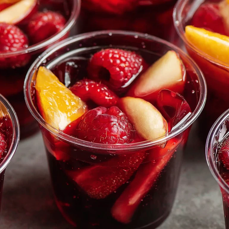 Sangria Jello Party Shots