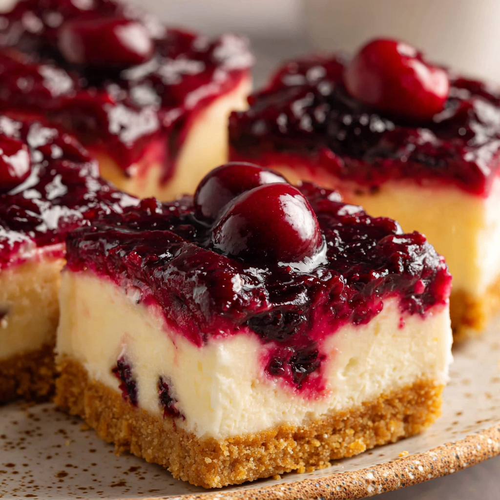 No Bake Berry Cheesecake Bars