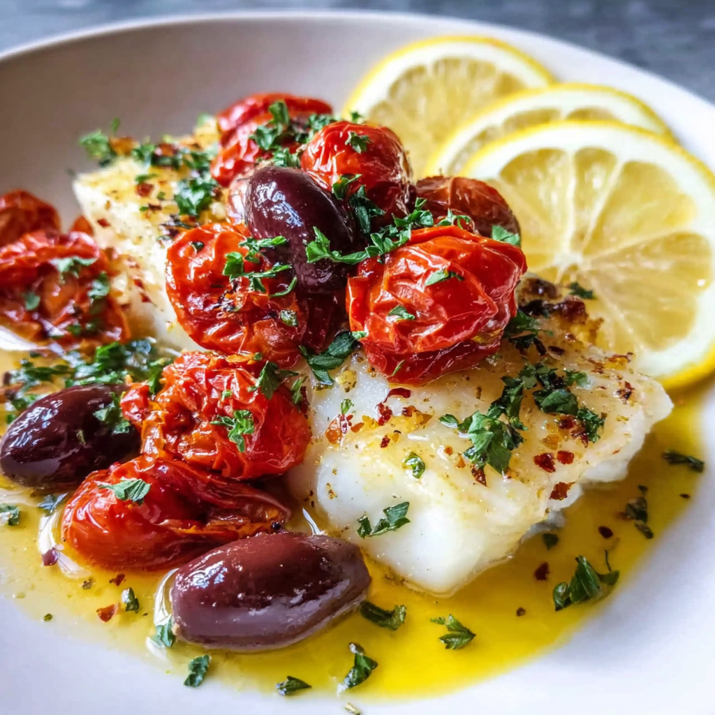 Lemon Butter Baked Cod