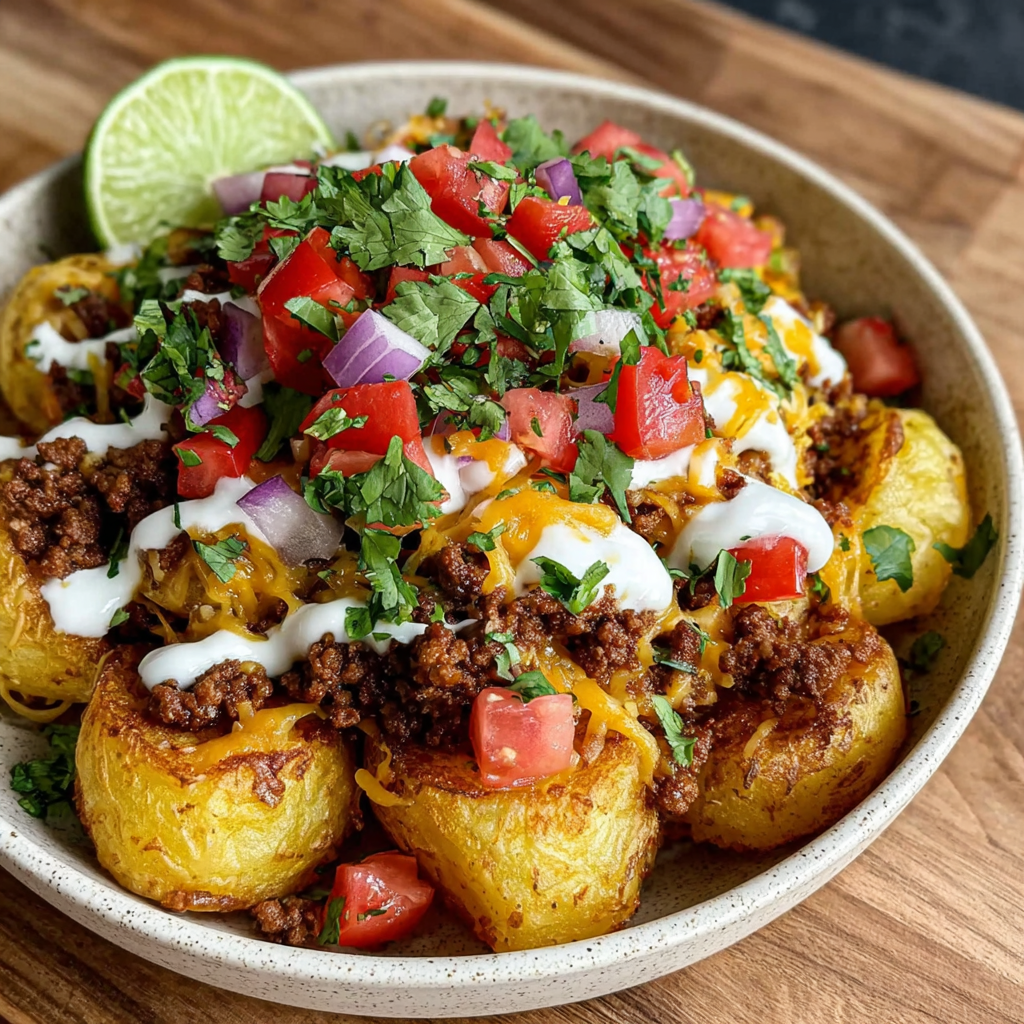 Loaded Fiesta Potato Bowls