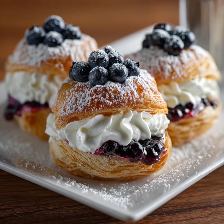 Berry Cheese Puff Treats