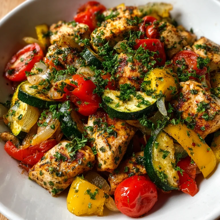 Loaded Chicken and Veggie Skillet
