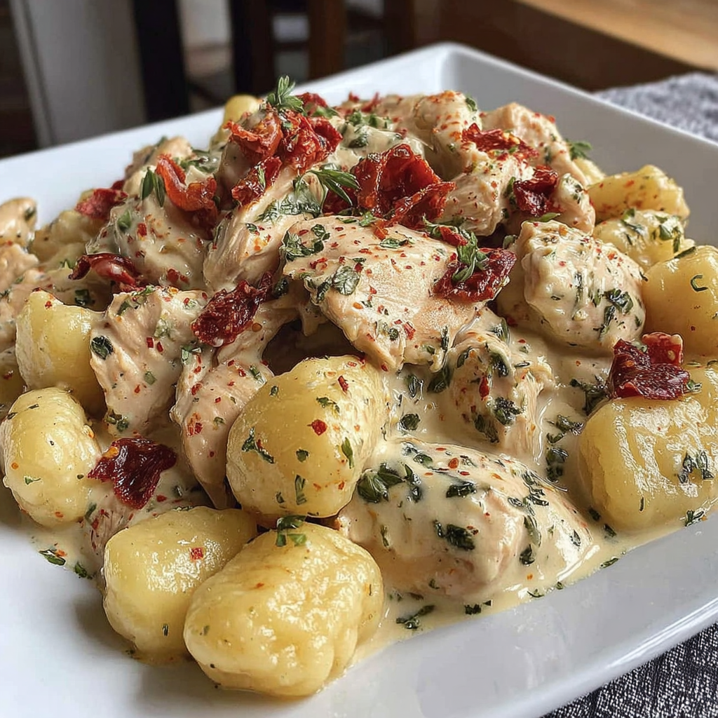 Creamy Chicken Gnocchi Pan