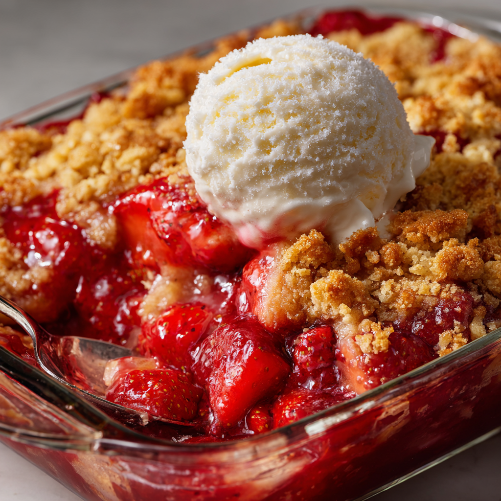 Strawberry Dump Cake