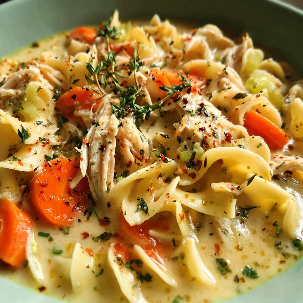 Creamy Chicken Noodle Soup
