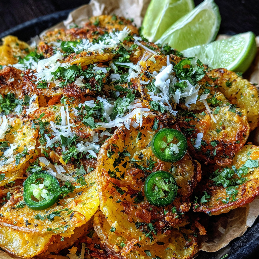 Garlic Parmesan Potato Nachos