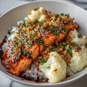 Sriracha Honey Salmon Bowls
